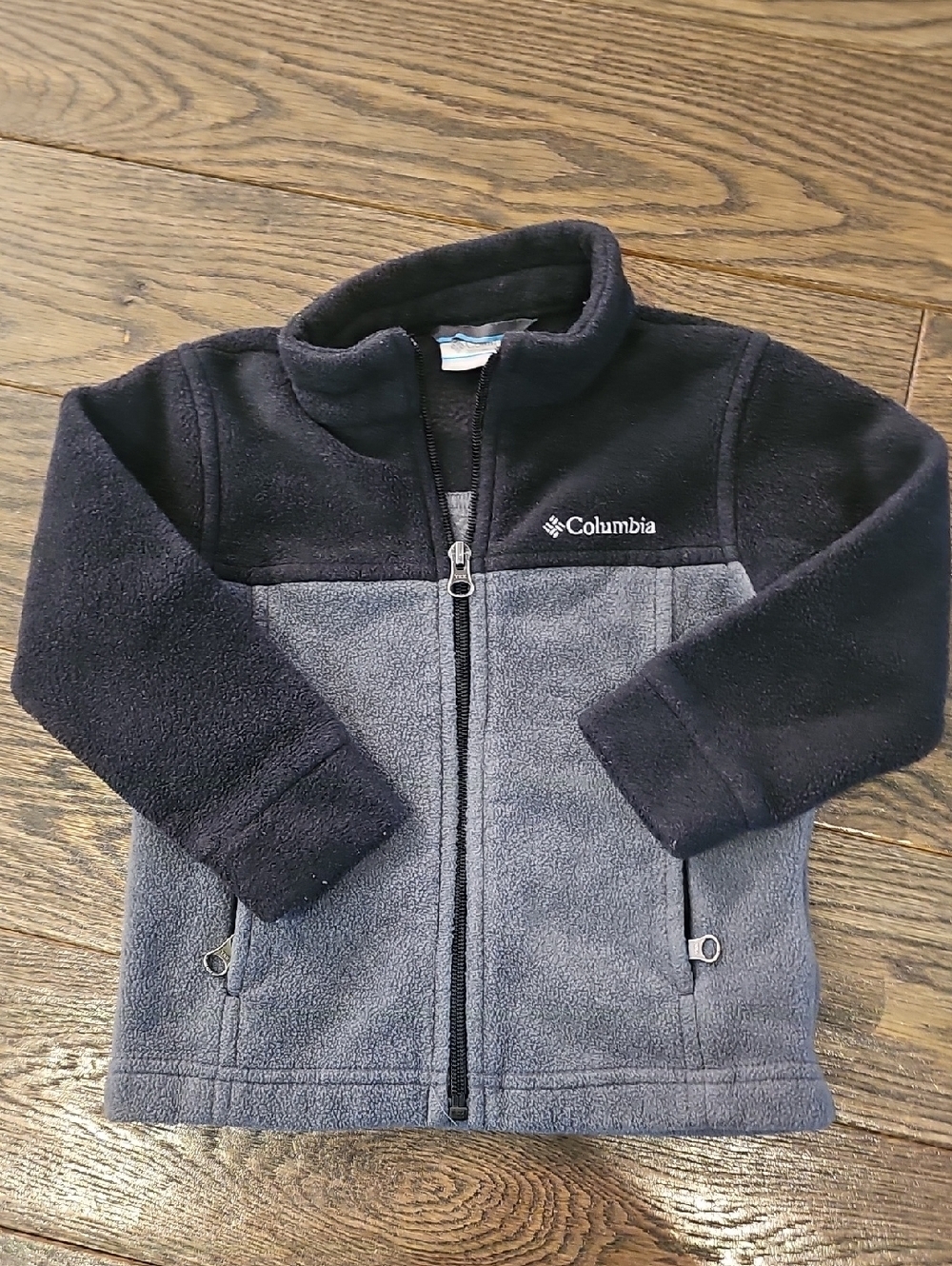Columbia Black and Gray Kids' Fleece Zip Jacket